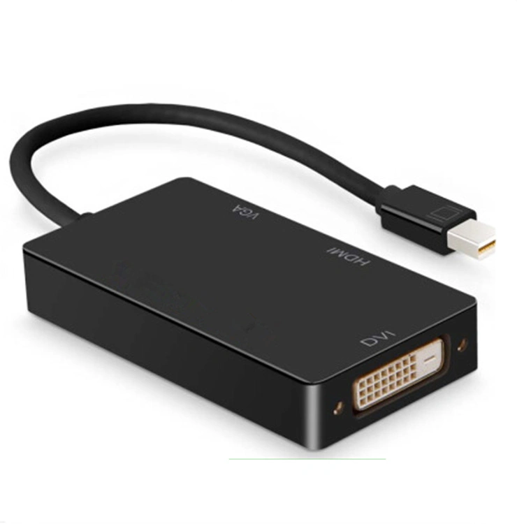 Anera Hot Sale Mini Dp Display to HDMI VGA DVI Video Converter Adapter Cable