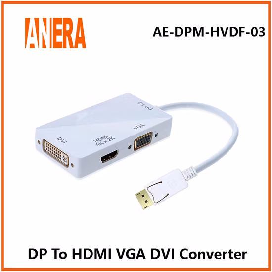 Anera ホットセール HDMI VGA DVI ビデオコンバータアダプタケーブル DP 1080P ディスプレイ用