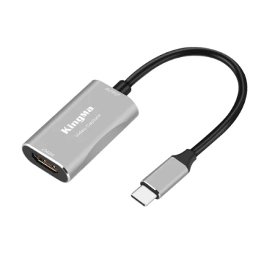 Kingma Recording HD Mi to Type-C USB-C オーディオ ビデオ キャプチャ カード、4K ビデオ ゲーム、ライブ ストリーミング、ビデオ会議