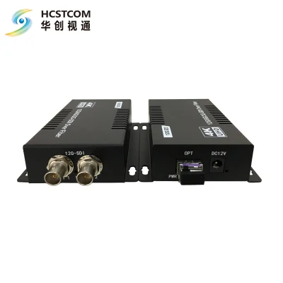 12g 10km SDI 光ファイバー ビデオ エクステンダー コンバーター (LC SFP モジュール付き)