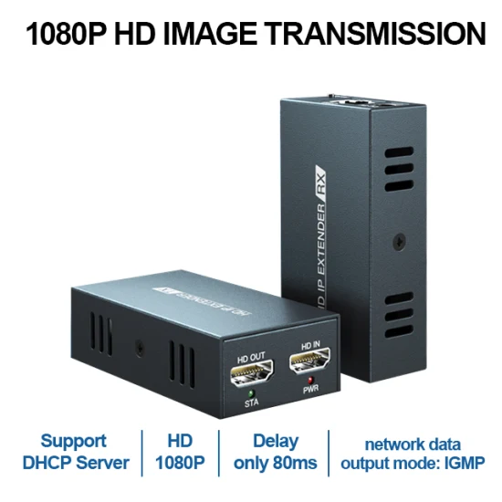ホットセール HDMI エクステンダー 120 メートル 150 メートル CAT6 1080P 60Hz 遅延 80ms HDMI エクステンダー over IP