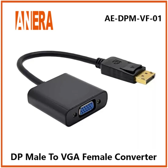 Anera ホットセール 1080P DP ディスプレイ - VGA コンバータービデオコンバーターアダプターケーブル