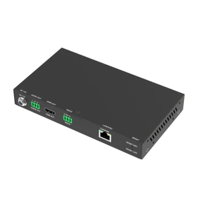 HDMI over IP H.265 エクステンダー (ゼロ構成 1080P AV over IP デコーダー、ビデオ ウォール、ビジュアル コントロール、PoE)
